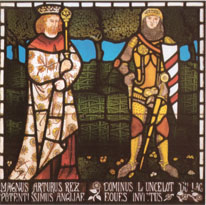 King Arthur and Sir Lancelot